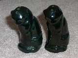 Cat shakers glazed onyx black